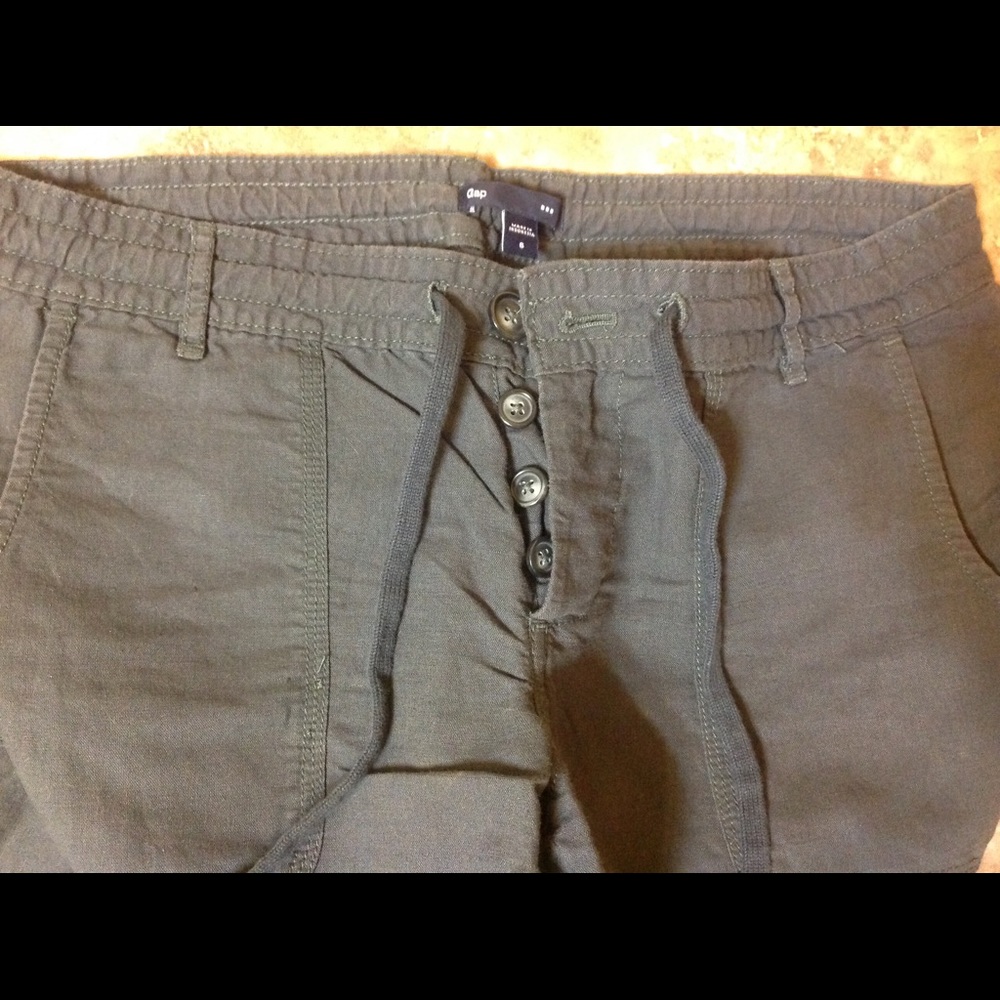 Gap wide leg linen pants
