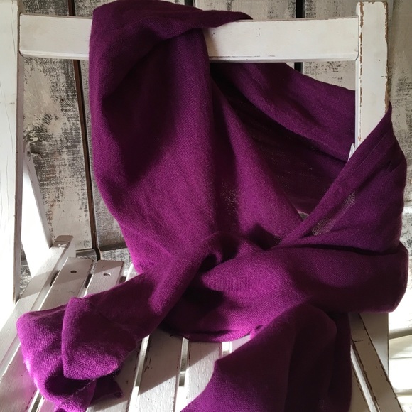 Black Poppy Accessories - Black Poppy Purple Wrap Scarf 75" x 24"