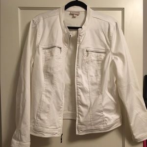 **New** White twill jacket