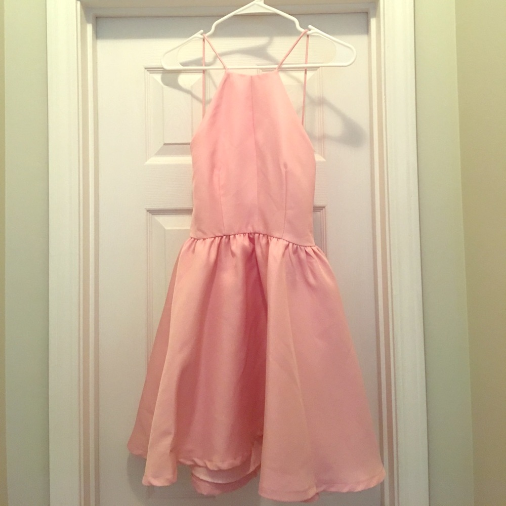 Pink L'ATISTE low-back dress