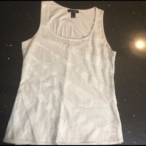 WHBM golden sparkly tank top