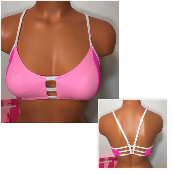PINK Victoria's Secret Other - NEW PINK VS CAGED STRAPPY TOP SWIM