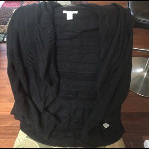 WHBM Cowl neck black sweater