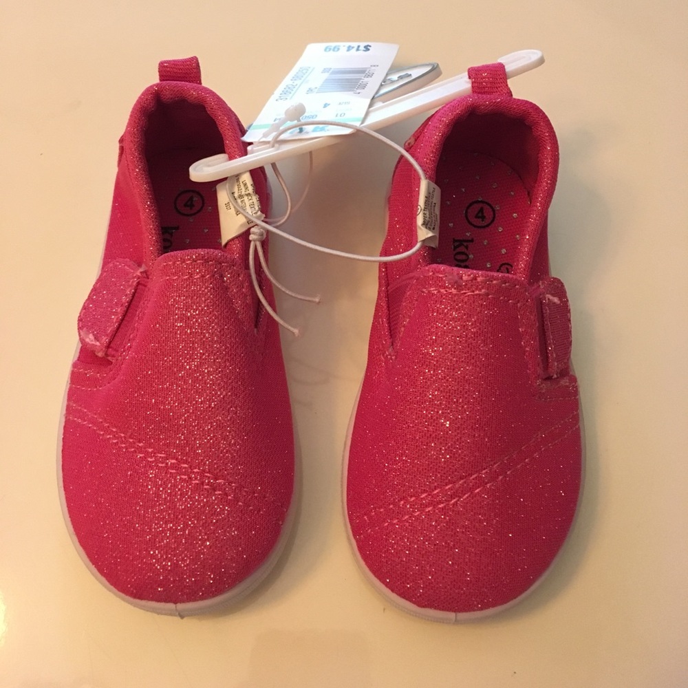 Pink glitter shoes