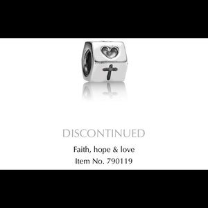 *DISCONTINUED* PANDORA | Faith, Hope & Love Charm