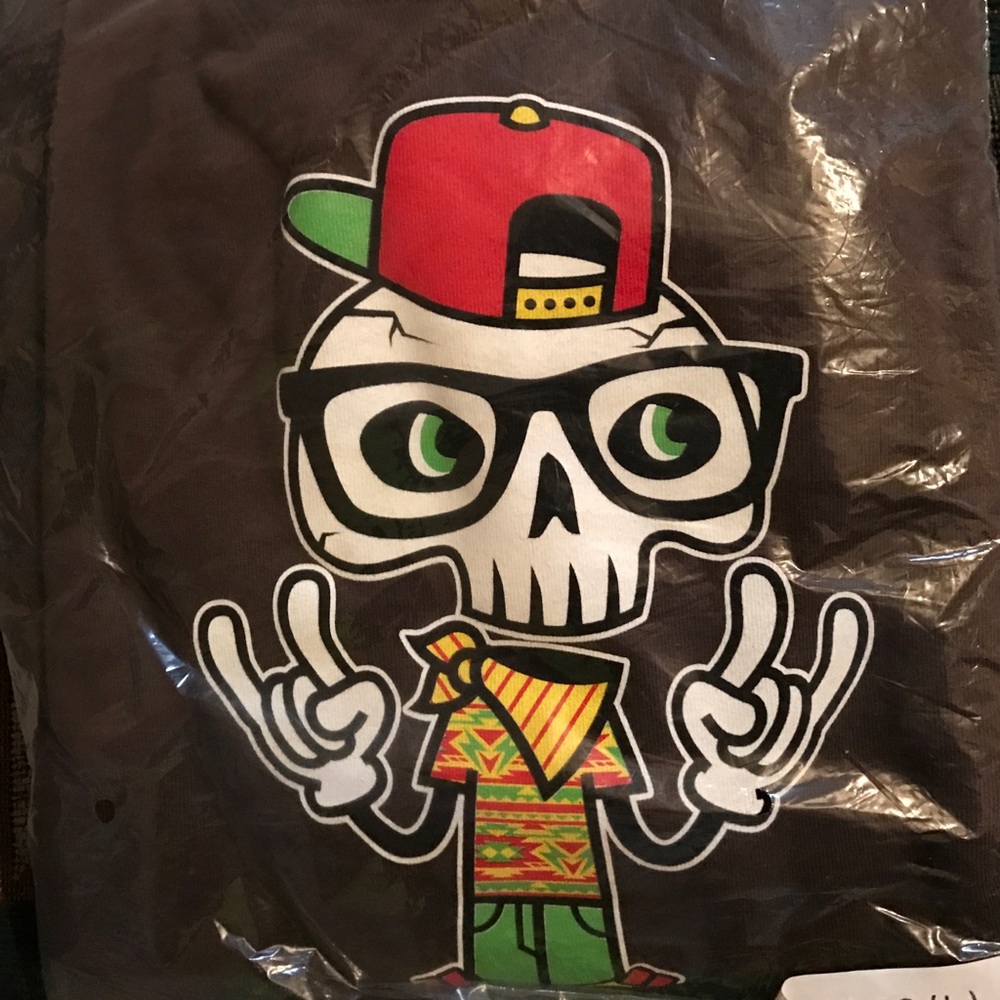 Teens Skater Guy Hoodie (Brown)