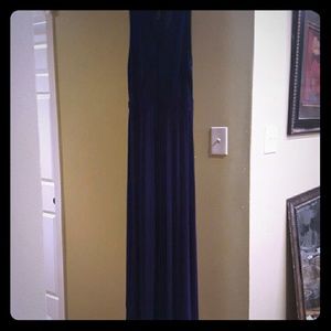 Navy blue maxi dress