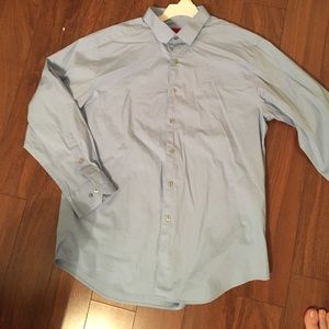 Alfani blue button up dress shirt