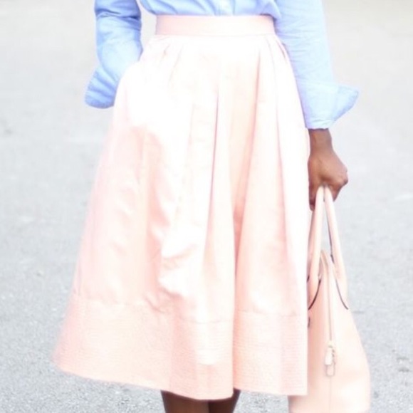 Banana Republic Light Pink Silk Skirt - Picture 1 of 5