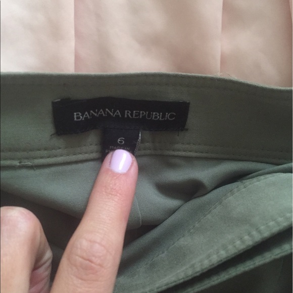 Banana Republic Green Wrap Skirt - Picture 4 of 4