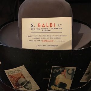Men's vintage Borsalino Fedora Marque Grand Luxe