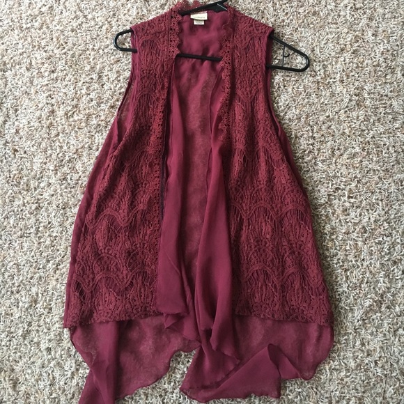 Daytrip Jackets & Blazers - Daytrip maroon vest