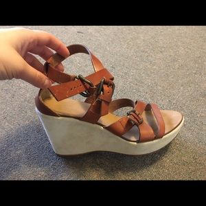J crew wedge sandals