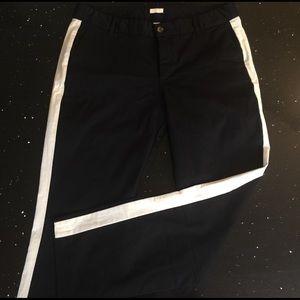 Tuxedo crop pants