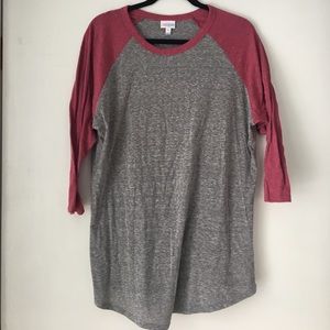 LuLaRoe Randy Size XL Gray/Pink