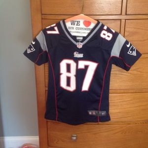 Patriots Rob Gronkowski Game Jersey-Youth Small 8