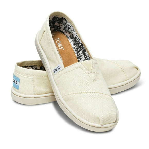 Ivory Canvas Classic TOMS - Picture 1 of 5