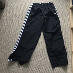 Adidas Men's "swishy" black pants Size:XL