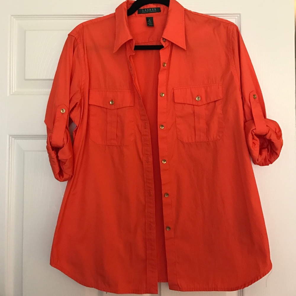 Ralph Lauren orange button-down