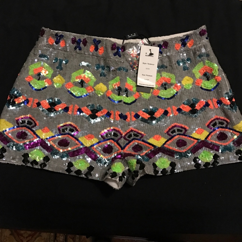 BNWT KAS New York Sequin Shorts