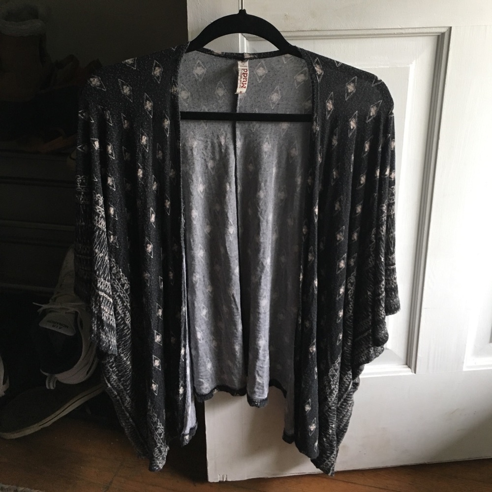 Black and Cream Cardigan
