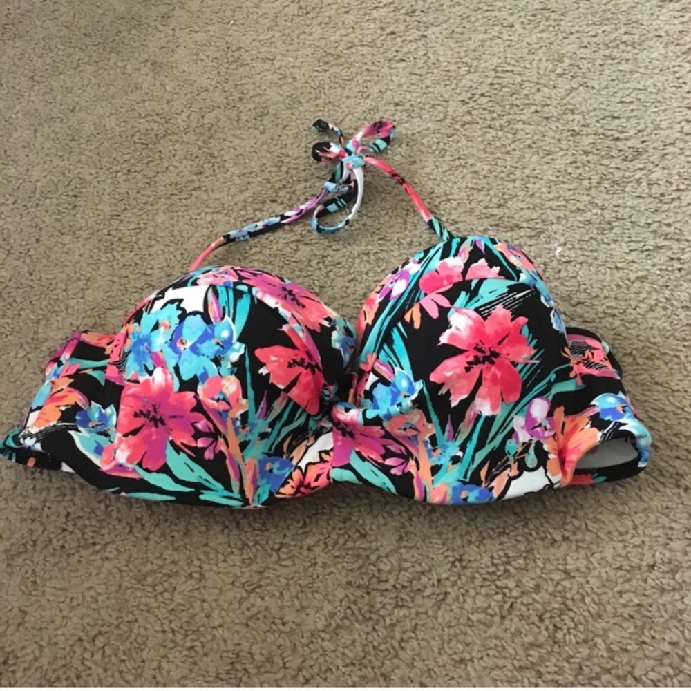 floral bikini top
