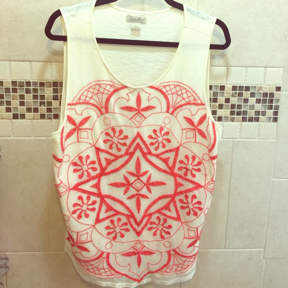 Patterned lucky brand tank top