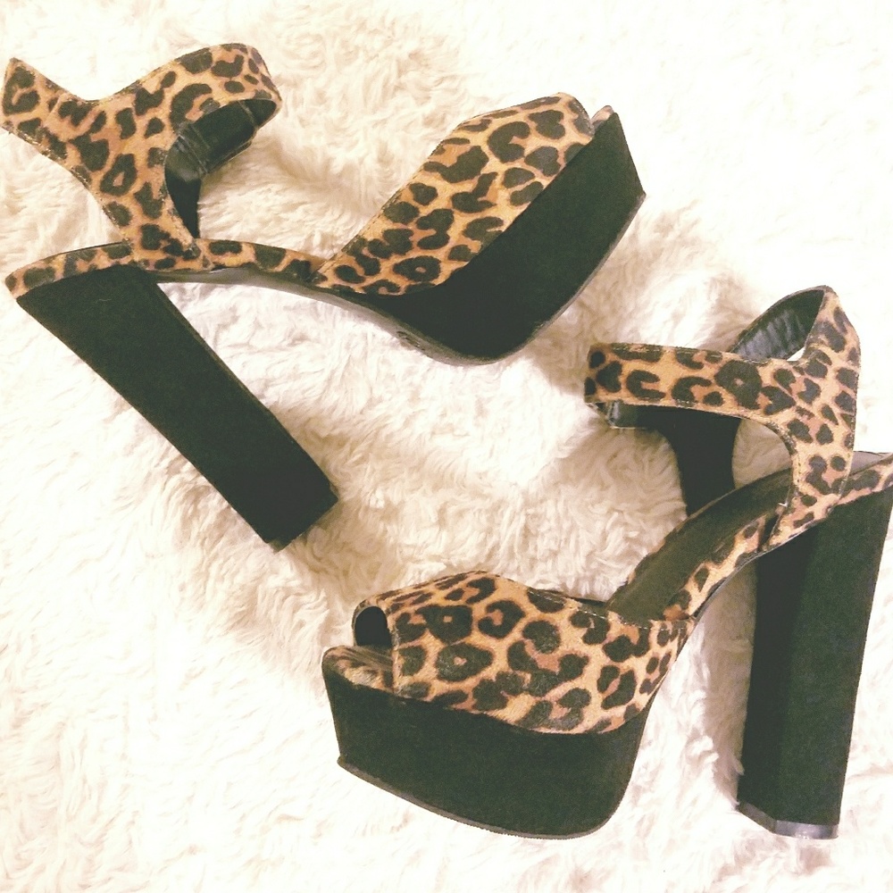 Cheetah print heels