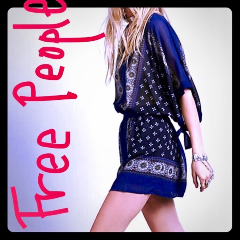 SALE Free people Santa Cruz kimono dress EUC