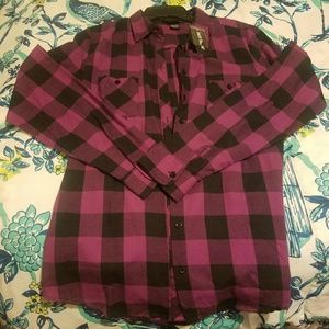 Disney Alice In Wonderland Plaid Shirt