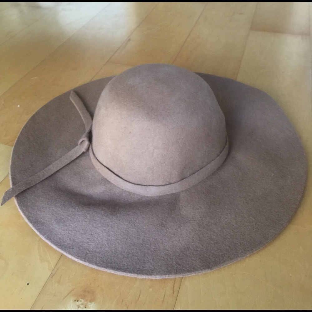 Camel Wool Floppy Hat