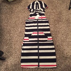 Hoodie mini dress/cover up