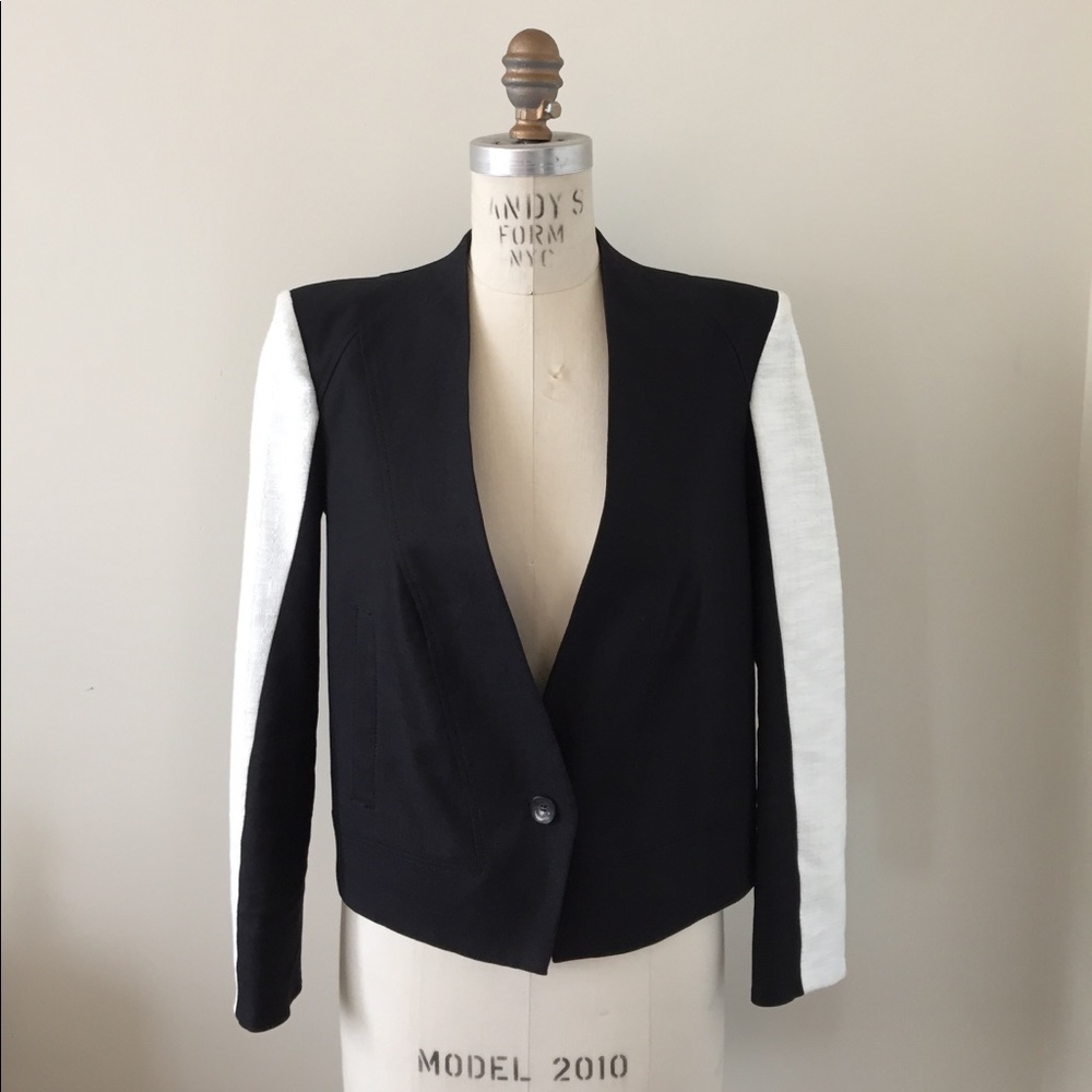 Helmut Lang Color Block Structured Blazer