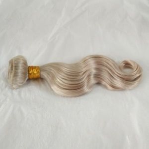 14" inches - White Blonde Weft Hair Extensions