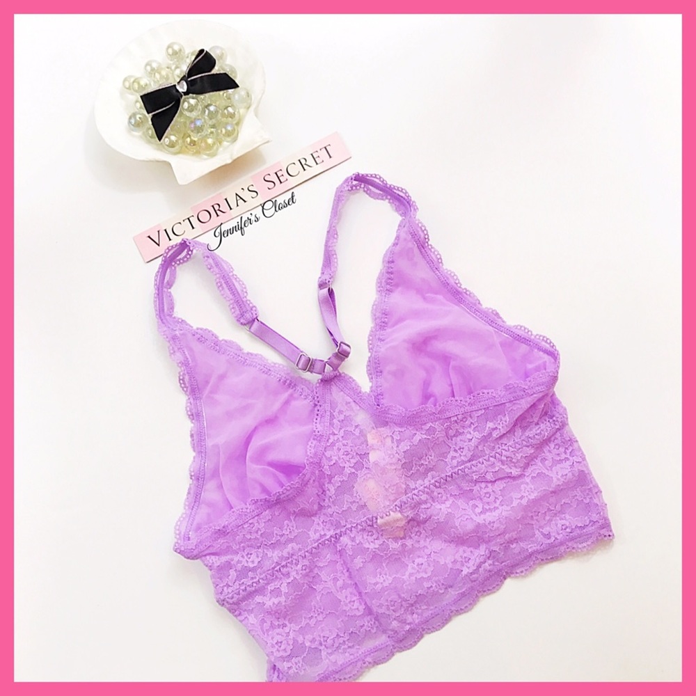 •Victoria’s Secret• Lace Racerback bralette - Picture 2 of 2