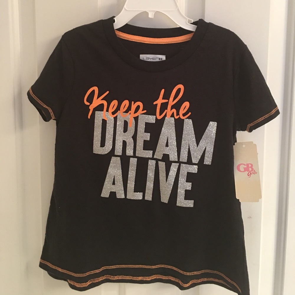 NWT-  Layer 8 Black Short Sleeve Top