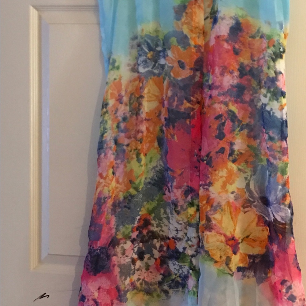Floral sleeveless jacket