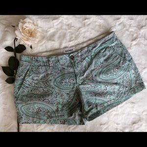 Old Navy Women's Size 12 Paisley Print Shorts