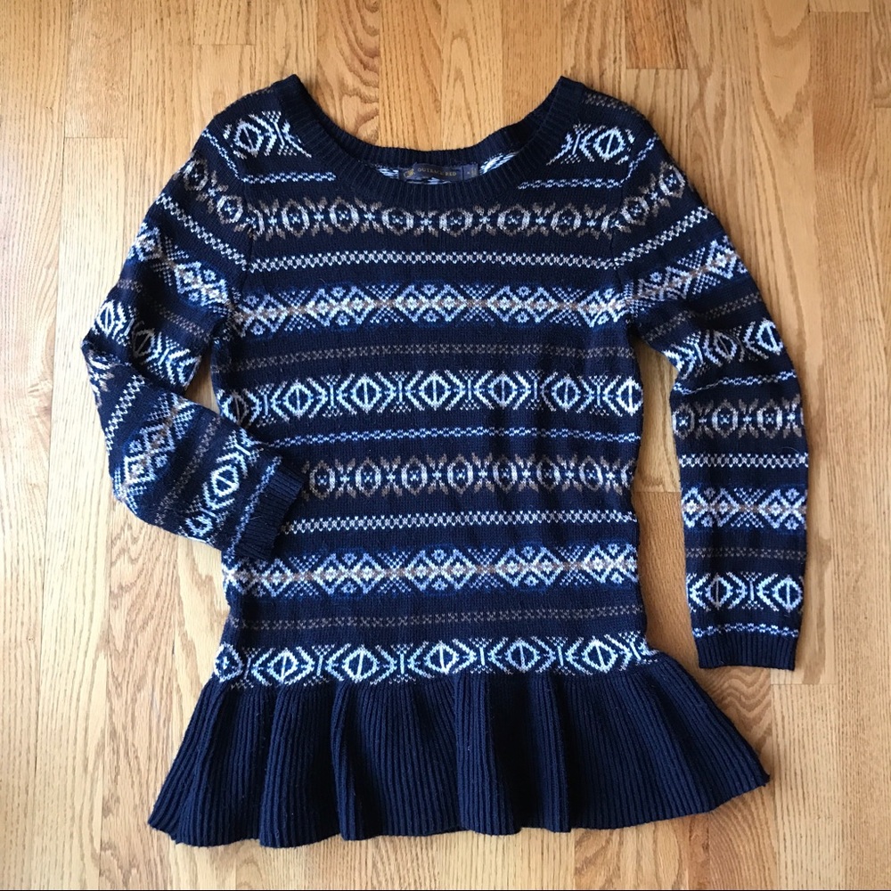 the limited // peplum sweater
