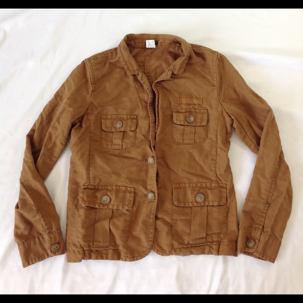 J Crew Military Style Jacket Size 2