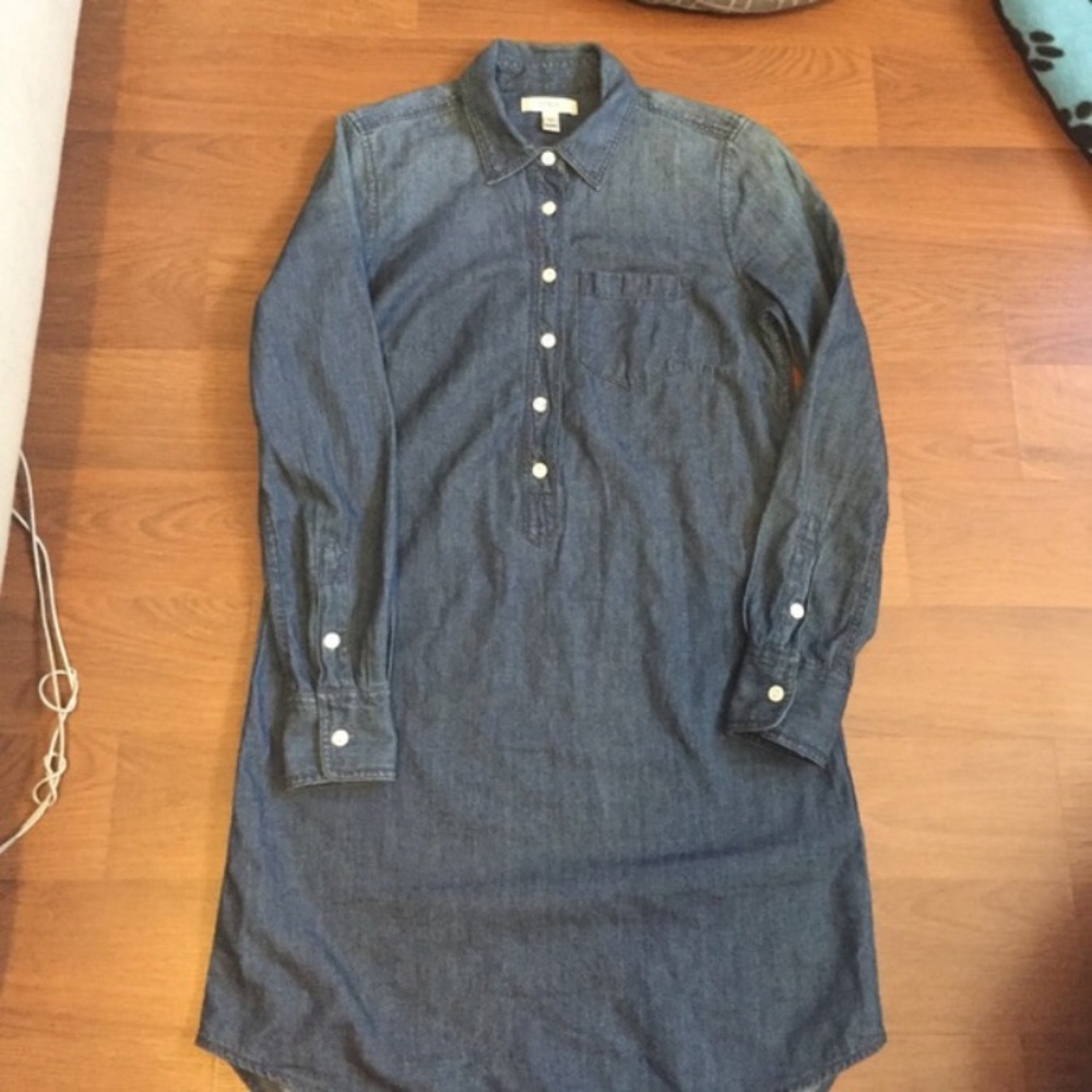 J Crew Chambray Shirt Dress