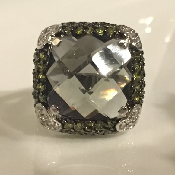 Smoky Quartz Cocktail Ring - Picture 1 of 7