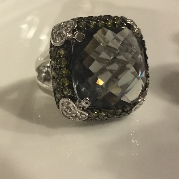 Smoky Quartz Cocktail Ring - Picture 3 of 7