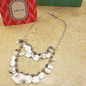 Stella & Dot Calypso Coin Statement Necklace