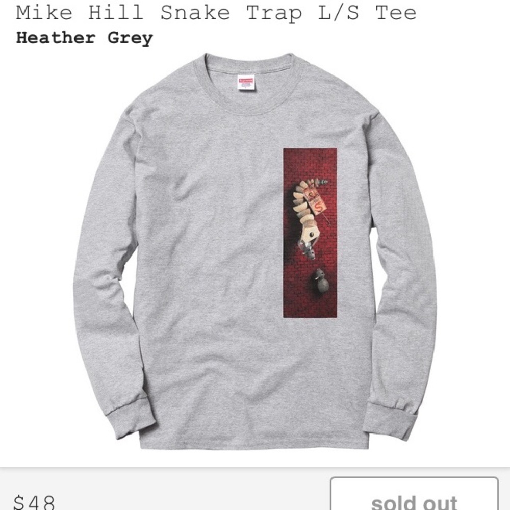 Supreme Mike Hill Snake Trap L/S tee