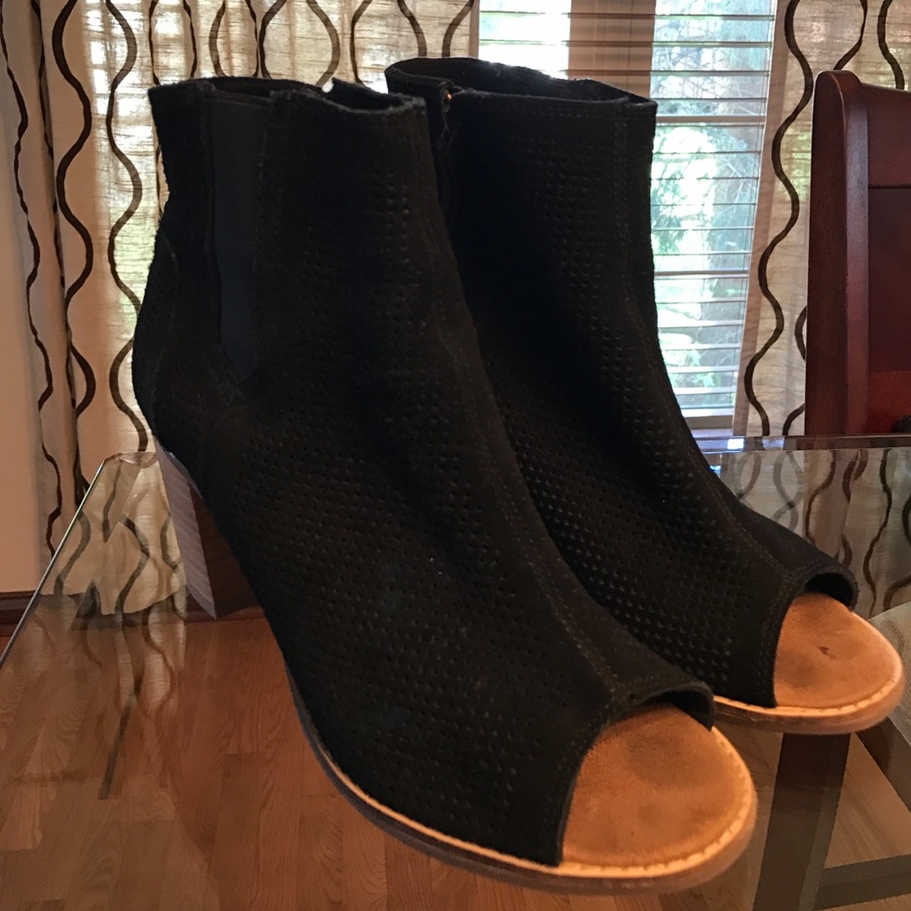 TOMS open toe bootie