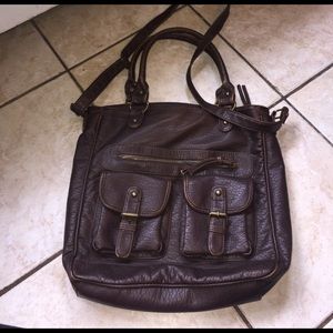 Brown leather bag