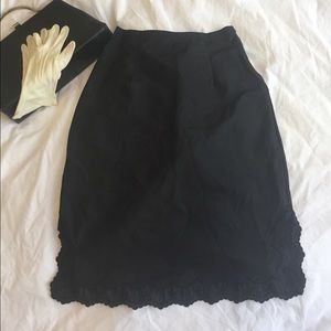 Vintage, 1930s/ 40s black pencil skirt.