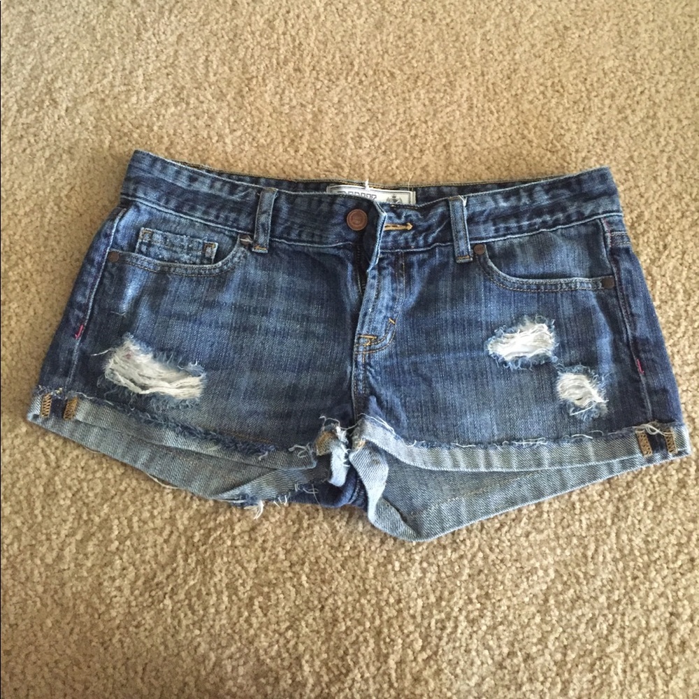 Pink size 4 denim shorts