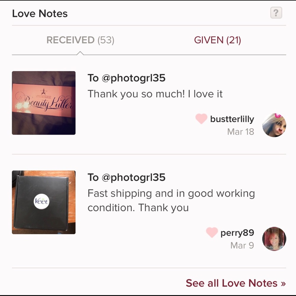 Some of my love notes 💕💕💕💕